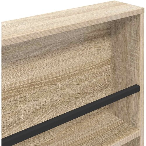  Polica za časopise s policom 2 pcs Sonoma hrast 80 x 12 x 70 cm Slike