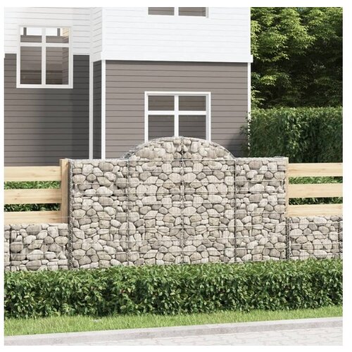vidaXL Lučne gabionske košare 40kom 200x50x120/140cm pocinčano željezo Cene