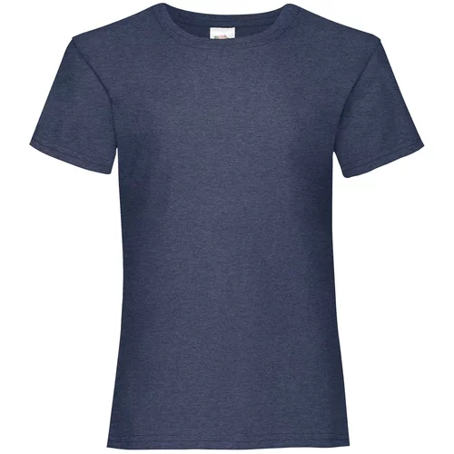 Fruit Of The Loom Navy Girls' T-shirt Valueweight