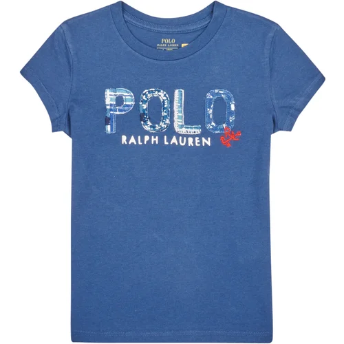 Polo Ralph Lauren Majice s kratkimi rokavi SS POLO TEE-KNIT SHIRTS-T-SHIRT Modra