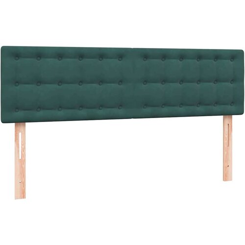 Box Spring krevet s madracem tamno zeleni 160x220 cm bar&amp;scaron;un Slike
