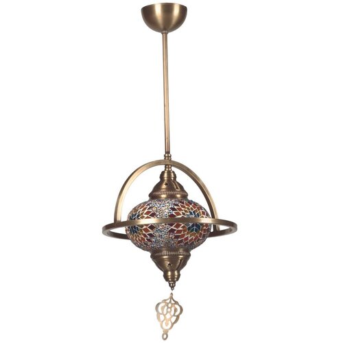 Opviq Yeni Macellan Tekli Mozaik Camlı Multicolor Chandelier Slike