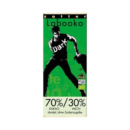 Zotter Schokoladen Bio Labooko &amp;quot;70%/30% kakav-mleko&amp;quot; Slike