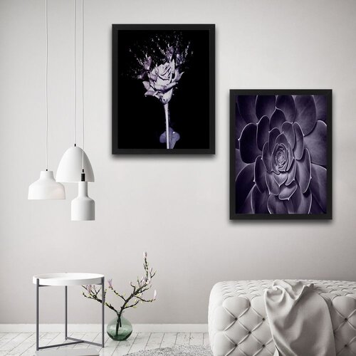 Wallity slika lila flowers, 2 dela, 30 x 40 cm Slike