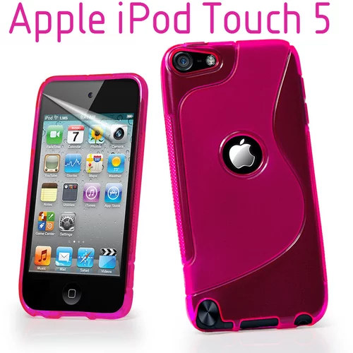  Gumijasti / gel etui S-Line za Apple iPod Touch 5 / Touch 6 - roza