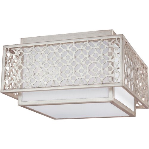 Elstead Lighting Elstead Kenney Stropna svetilka z 2 lučema, srebrna, E27, (22098336) Cene