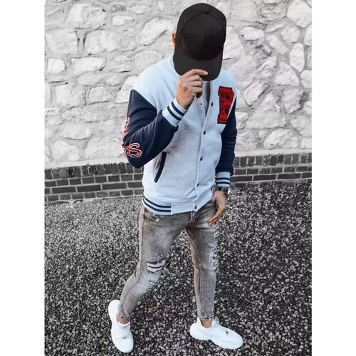 DStreet Gray men's zipped sweatshirt BX5441 Cene