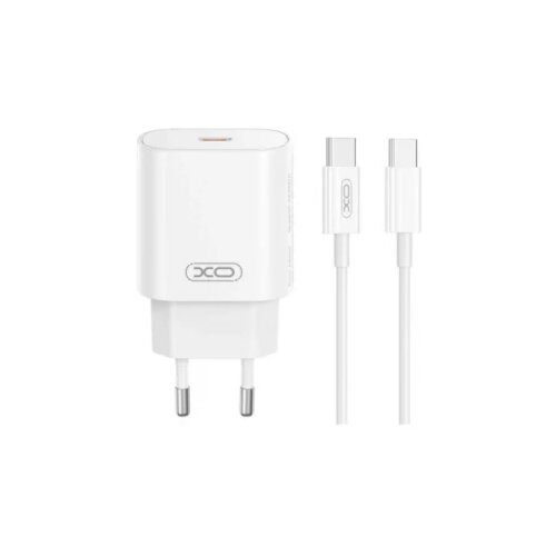 XO Kućni punjač CE25 25W USB C+TypeC Kabl BELI Cene
