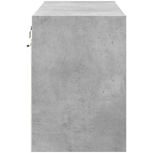  Zidni TV ormarić s LED svjetlima boja betona 80 x 31 x 45 cm Slike