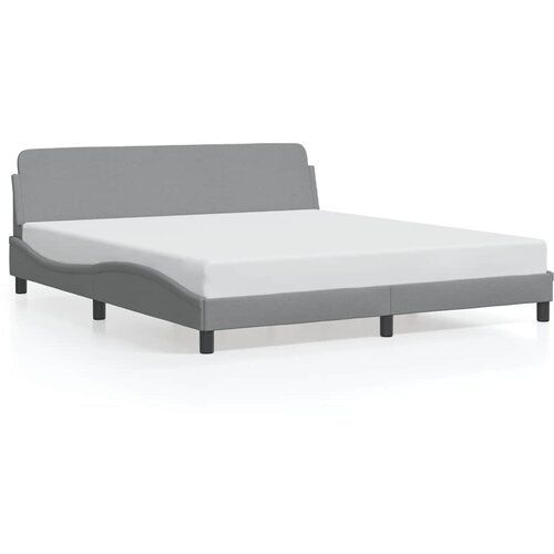  Okvir za krevet Dover svjetlosivi 180x200 cm od tkanine Slike