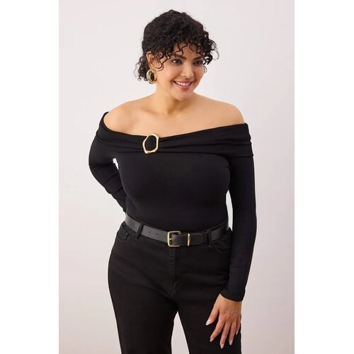 Trendyol Ženska bluza Tbbaw26Af00094, Crna Cene