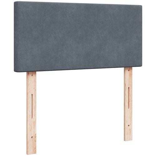 VidaXL Okvir kreveta s madracima tamnosivi 180x200cm bar&amp;scaron;unasti Slike