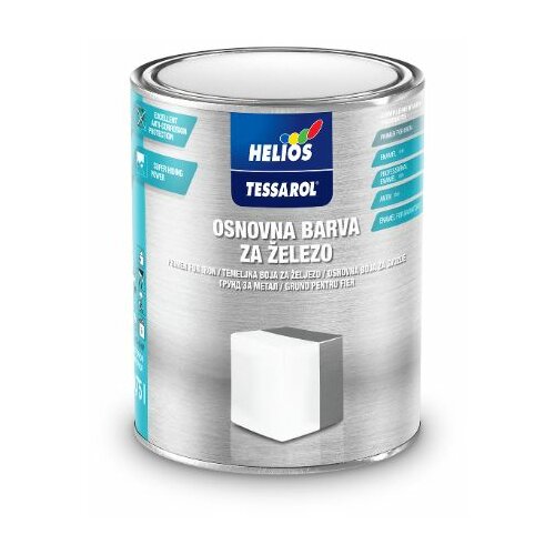 Helios tessarol osnovna boja za metal siva 0,75l Slike