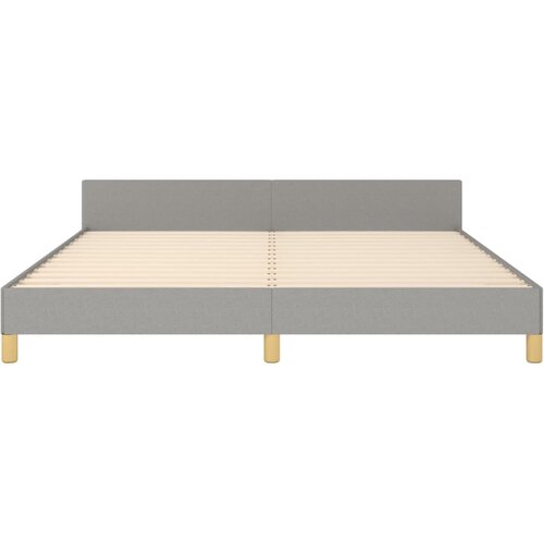  Okvir za krevet bez madraca svjetlosivi 160 x 200 cm od tkanine Slike