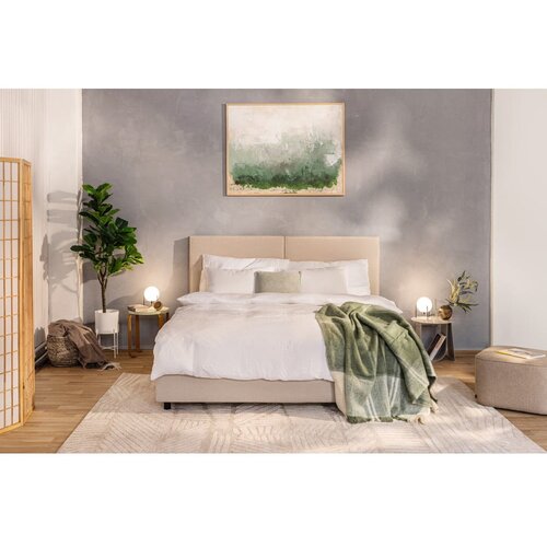 Bonami Selection Bež tapecirani bračni krevet s podnicom i prostorom za odlaganje 180x200 cm Myra Bold &amp;ndash; Slike