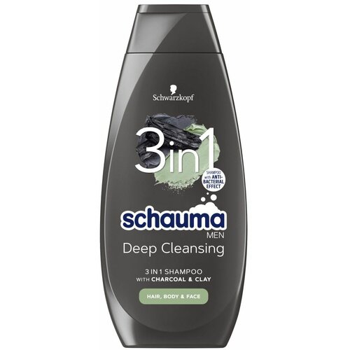 Schauma men šampon za kosu charcoal & clay 400ml Slike