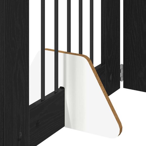  Vrata za pse s postoljem 2 pcs Crni hrast 60 x 80 cm Slike