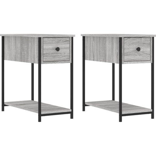 Maison Chic Dvo delni komplet Nočne omarice - Nočne mize siva sonoma 30x60x60 cm inženirski les, (21689610) Cene