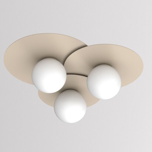  plafonsko svetlo flat 3xE27/15W/230V 55x60 cm bež Slike