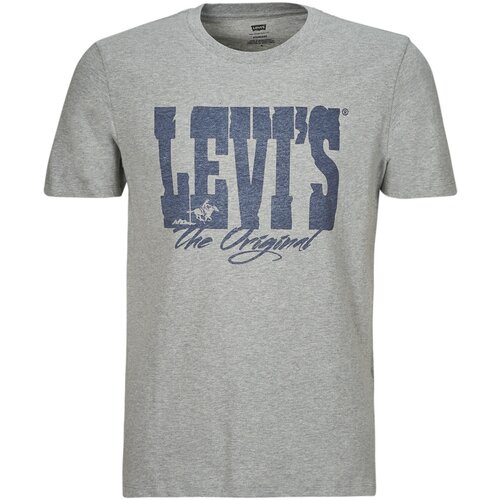 Levi's Majice s kratkimi rokavi GRAPHIC CREWNECK TEE Siva Cene