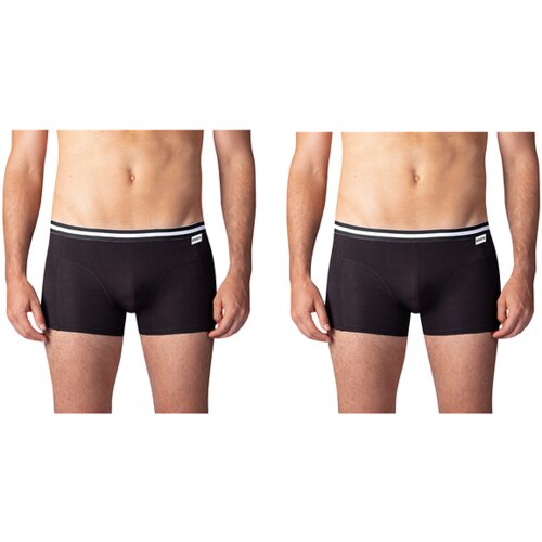 Bellinda COTTON STRETCH BOXER 2x - Double pack of cotton boxer shorts - black Cene