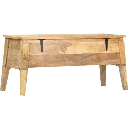 VidaXL kutija za pohranu 99 x 35 x 48 cm od masivnog drva manga Slike