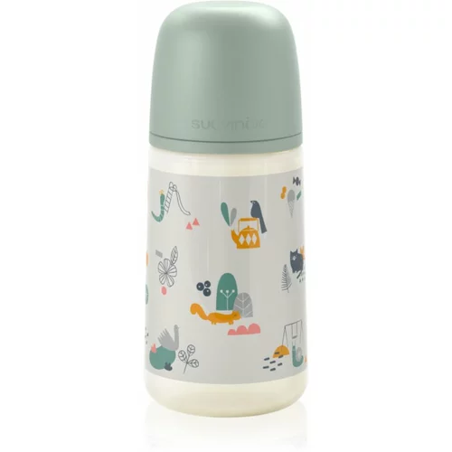 Suavinex Walk SX Pro Anatomical steklenička za dojenčke 3 m+ Medium Flow - Green 270 ml