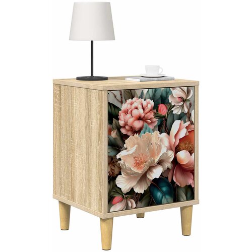  Noćni ormar BORNE Hrast sonoma 36 x 33 x 50 cm Slike