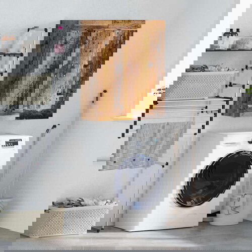 VidaXL Zidni ormarić Staro drvo 69,5 x 34 x 90 cm Konstruirano drvo Slike