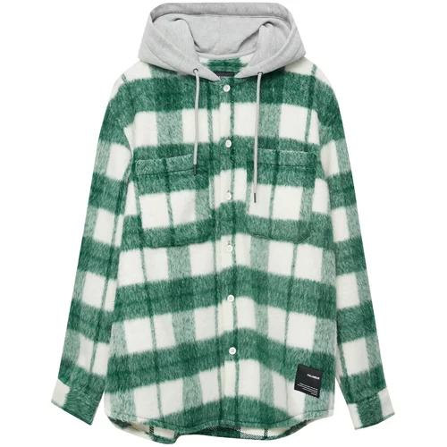 Pull&Bear Prehodna jakna zelena / bela