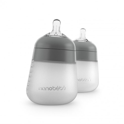 NANOBEBE silikonska bočica Flexy 270ml 2kom - Siva gray 1012215 Cijene