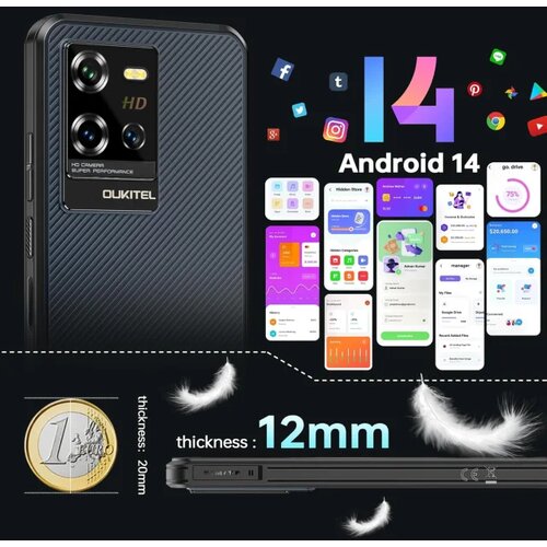 Oukitel WP50 5G 16GB/256GB Black Slike