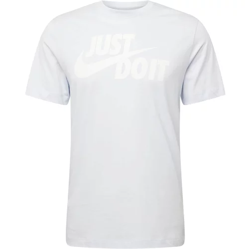 Nike Sportswear Majica svijetlosiva / bijela