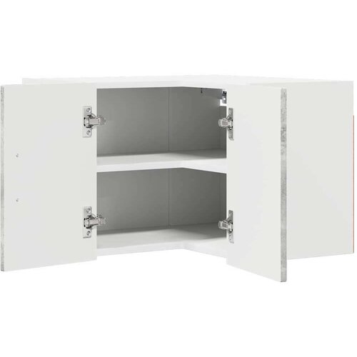 vidaXL zidni kuhinjski ormarić s policom betonski sivi 57 x 57 x 40 cm Cijene