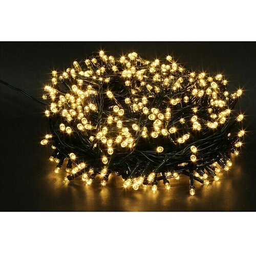 Unicom LED svetlobna veriga (1500 LED sijalk, 55 m, 8 programov utripanja, zelena, toplo bela svetloba) Slike
