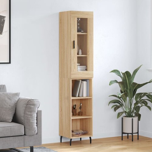 vidaXL Visoka omara sonoma hrast 34,5x34x180 cm inženirski les Cene