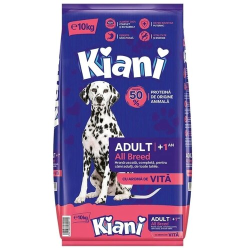 Kiani Suva hrana za pse, Adult, Govedina, 10 kg Cene