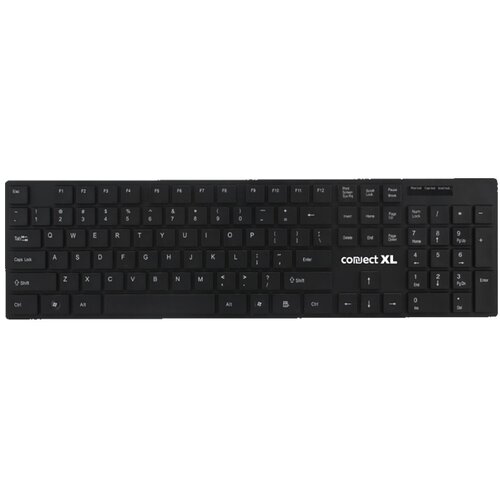 Connect Xl Tastatura sa multimedijalnim tipkama, USB, SLIM, crna boja - CXL-K300 Slike