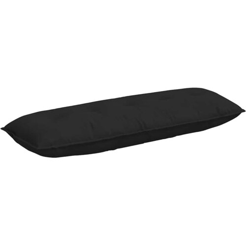 vidaXL Poglavni vzglavnik Črna 140 x 50 cm Mikrofiber tkanina, (5000278280) Cene