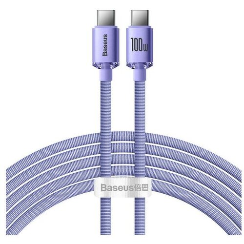 Baseus kabel USB-C - USB-C, 2m, 100W, vijoličen Cene