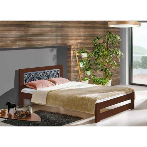 Dolmar - drvo krevet Kosma 160x200 cm - orah