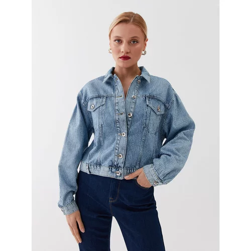 Patrizia Pepe Jeans jakna 2O0066/D043-C960 Modra Regular Fit