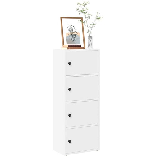 vidaXL Knjižna omara bela 40x24x102 cm inženirski les Cene