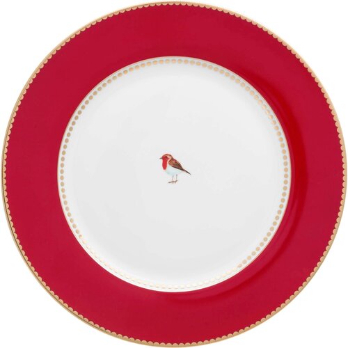 Pip Studio Love Birds - krožnik Red - 26,5 cm Slike