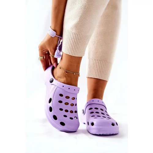 Kesi Women's Slides Foam Purple Crocs EVA