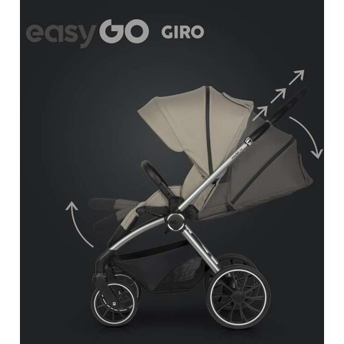 EUROCART easy go giro 2U1 kolica za bebe savana beige W/EA/GIRO/SB Slike
