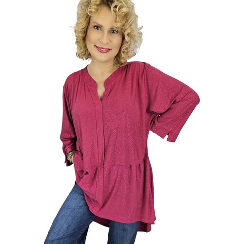 Pri Elegant oversize Brocade tunic shirt with longer back NEVADA Cijene