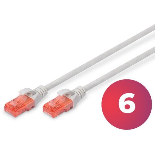 Digitus DK-1612-0025 patchcord cat 6 U/UTP CCA 0/25m sivi Slike