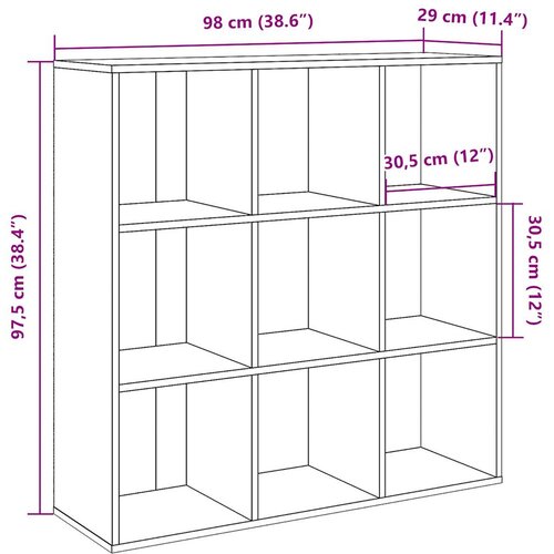  za knjige staro drvo 98x29x97,5 cm Slike