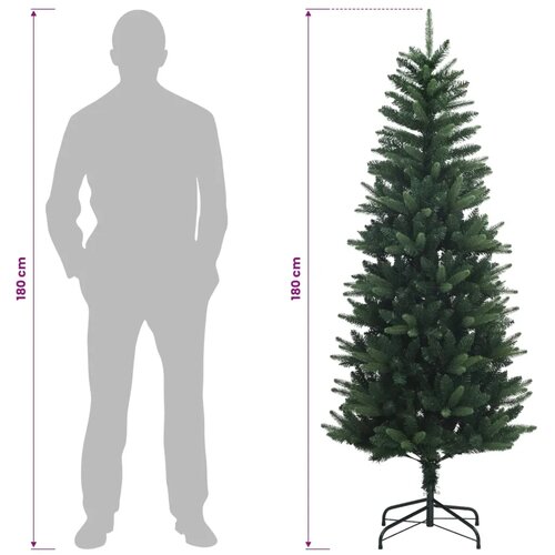  Umjetno božićno drvce s nogom 180 cm 300 LED lampica - 180 cm s LED svjetlima Zelena Slike